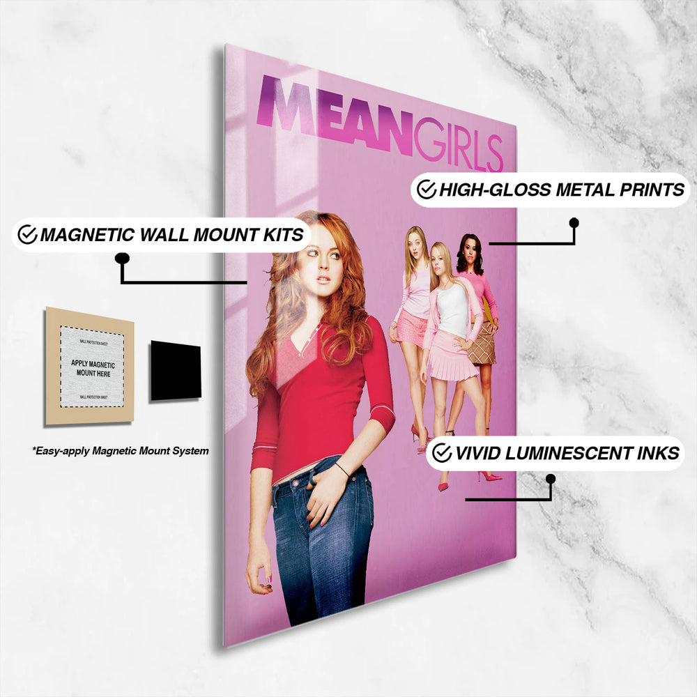 Flex Designs Metal Poster Mean Girls 16 x 24" Home Goods - Movie 2004 Movie Metal Poster
