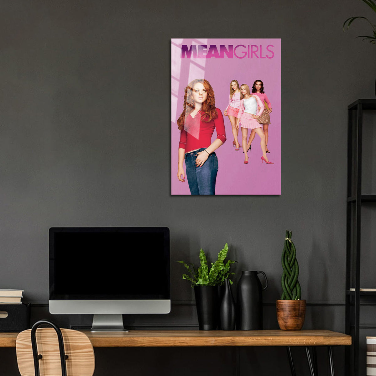 Flex Designs Metal Poster Mean Girls 24 x 36" Home Goods - Movie 2004 Movie Metal Poster