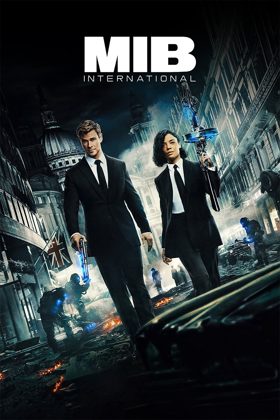 Flex Designs Metal Poster Men in Black- International 11 x 17" Home Goods - Movie 2019 Movie Metal Poster
