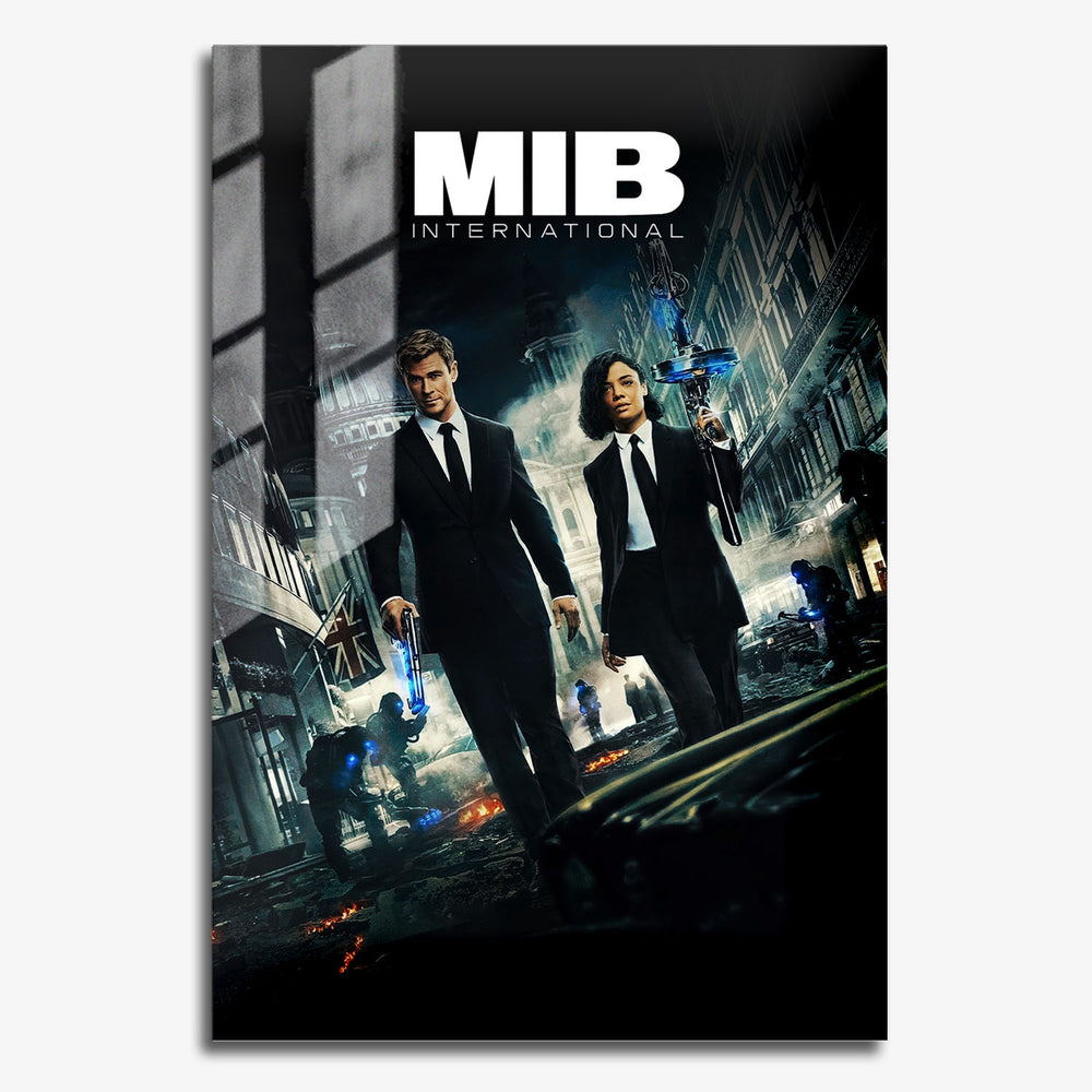 Flex Designs Metal Poster Men in Black- International 11 x 17" Home Goods - Movie 2019 Movie Metal Poster