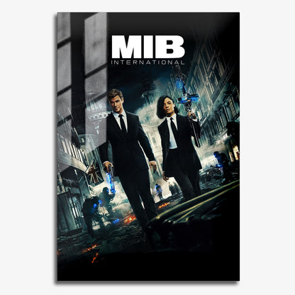 Flex Designs Metal Poster Men in Black- International 11 x 17" Home Goods - Movie 2019 Movie Metal Poster