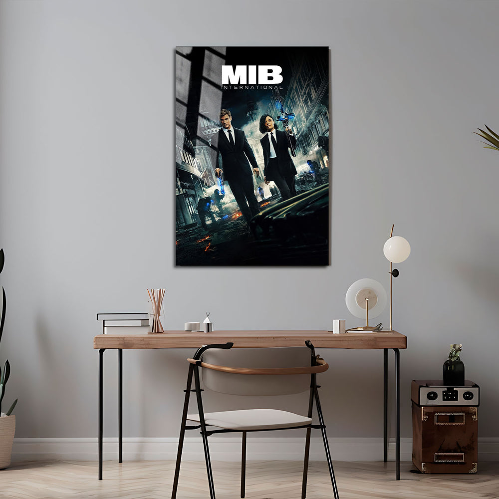 Flex Designs Metal Poster Men in Black- International 5 x 7" Home Goods - Movie 2019 Movie Metal Poster