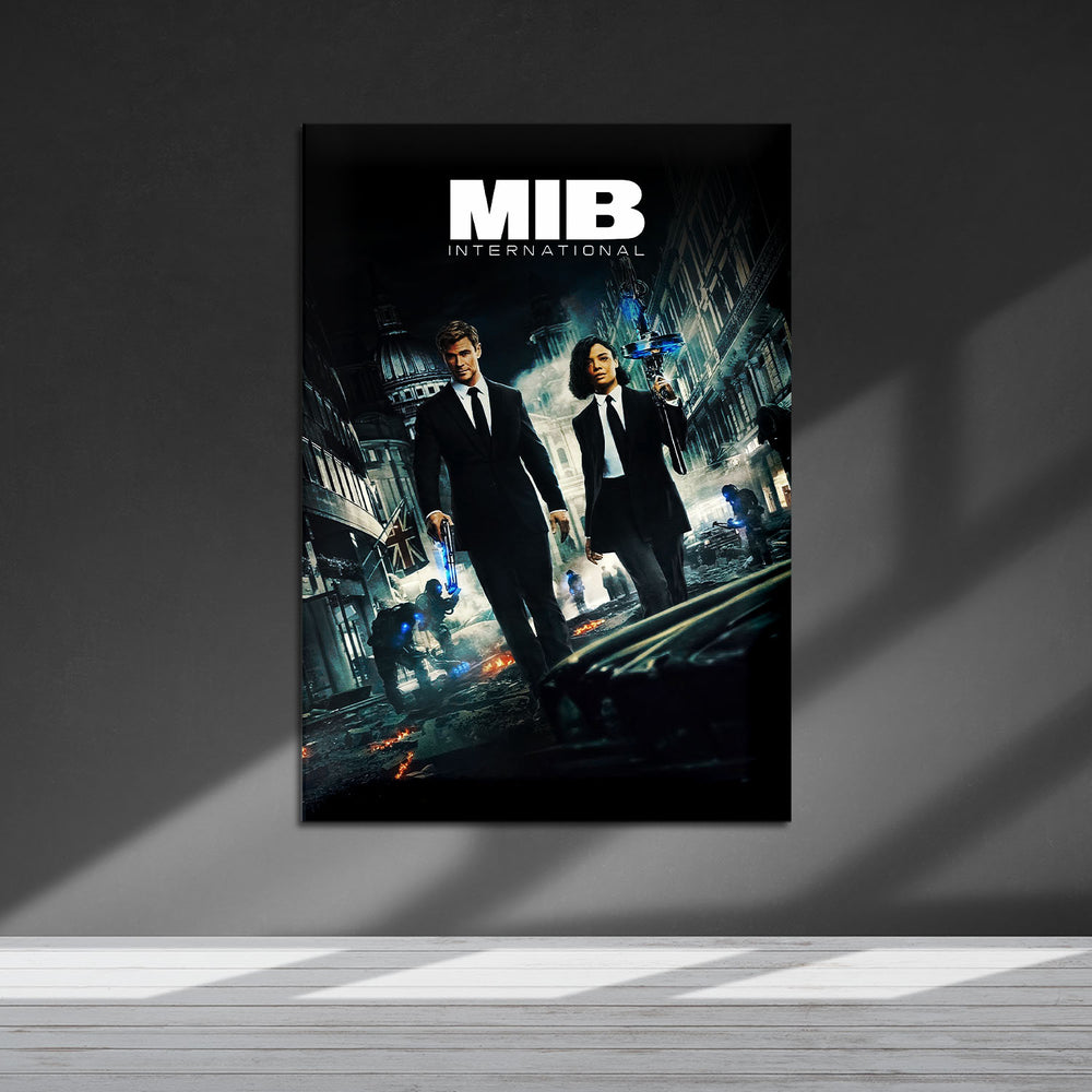 Flex Designs Metal Poster Men in Black- International 5 x 7" Home Goods - Movie 2019 Movie Metal Poster