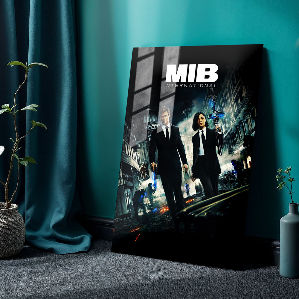 Flex Designs Metal Poster Men in Black- International 24 x 36" Home Goods - Movie 2019 Movie Metal Poster