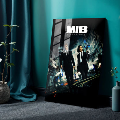 Flex Designs Metal Poster Men in Black- International 24 x 36" Home Goods - Movie 2019 Movie Metal Poster