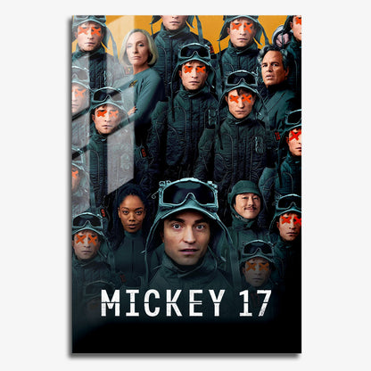 Flex Designs Metal Poster Mickey 17 11 x 17" Home Goods - Movie 2025 Movie Metal Poster