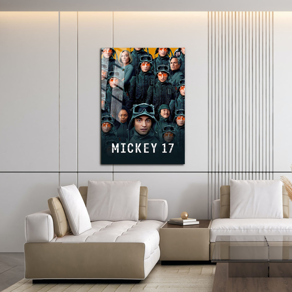 Flex Designs Metal Poster Mickey 17 16 x 24" Home Goods - Movie 2025 Movie Metal Poster