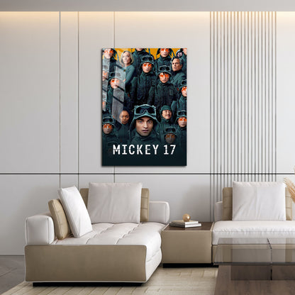 Flex Designs Metal Poster Mickey 17 16 x 24" Home Goods - Movie 2025 Movie Metal Poster
