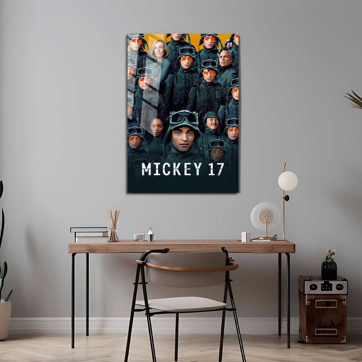 Flex Designs Metal Poster Mickey 17 5 x 7" Home Goods - Movie 2025 Movie Metal Poster