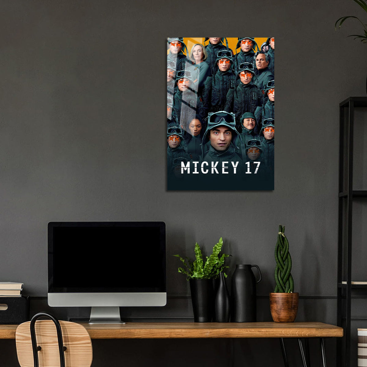 Flex Designs Metal Poster Mickey 17 24 x 36" Home Goods - Movie 2025 Movie Metal Poster