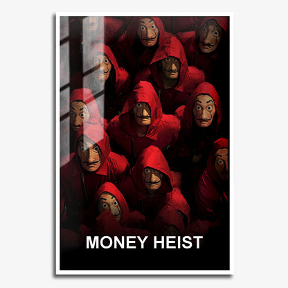 Flex Designs Metal Poster Money Heist 11 x 17" Home Goods - TV Show 2017 TV Show Metal Poster