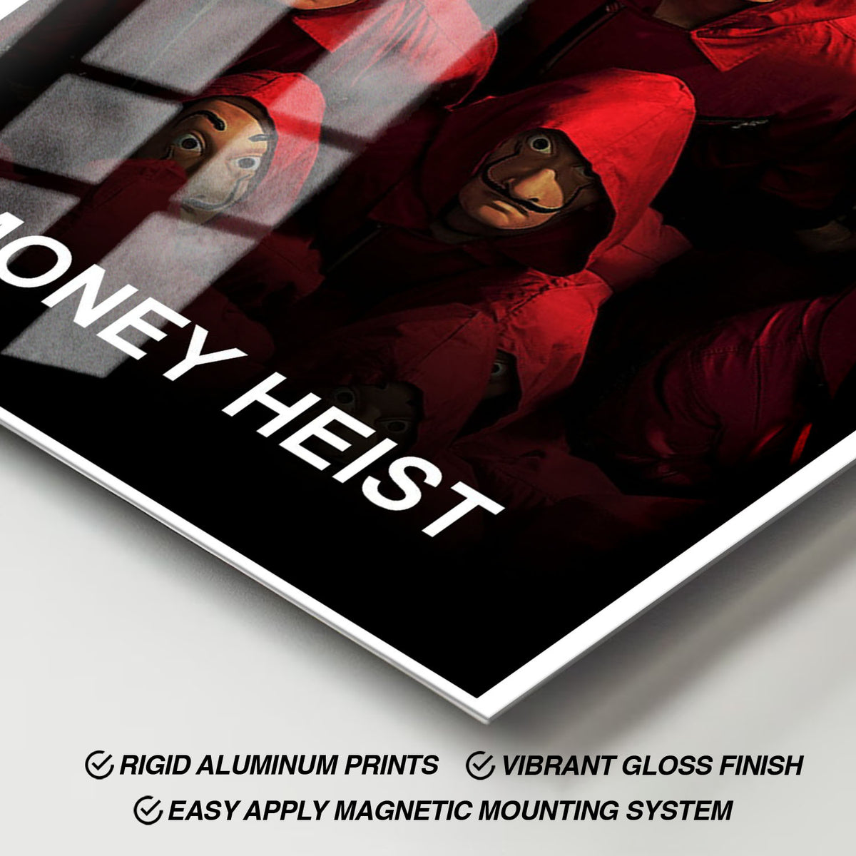 Flex Designs Metal Poster Money Heist 11 x 17" Home Goods - TV Show 2017 TV Show Metal Poster