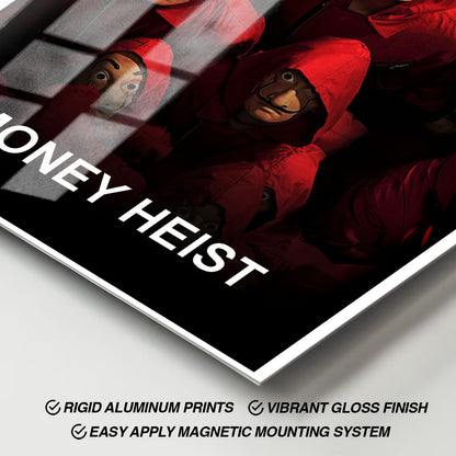 Flex Designs Metal Poster Money Heist 11 x 17" Home Goods - TV Show 2017 TV Show Metal Poster