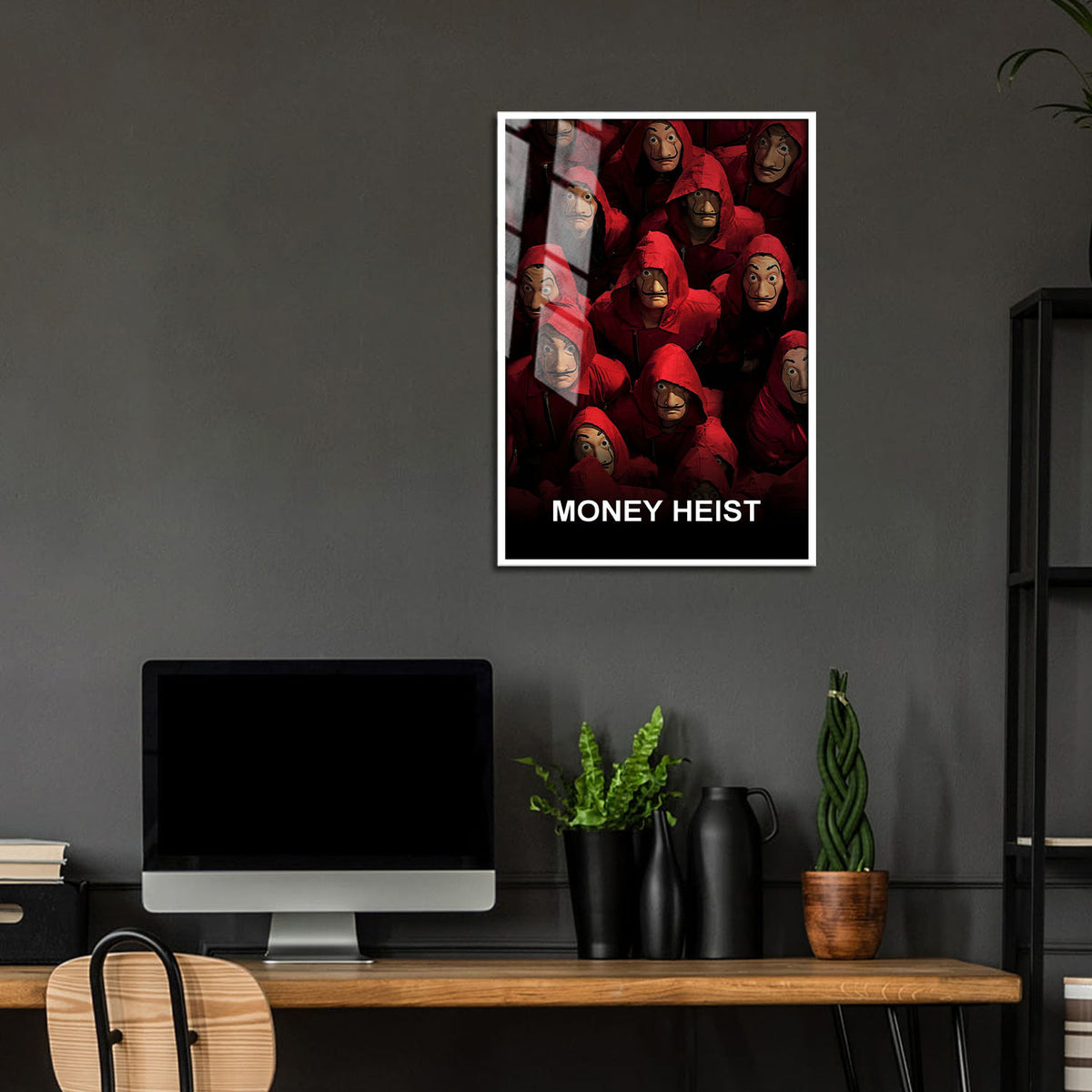 Flex Designs Metal Poster Money Heist 24 x 36" Home Goods - TV Show 2017 TV Show Metal Poster