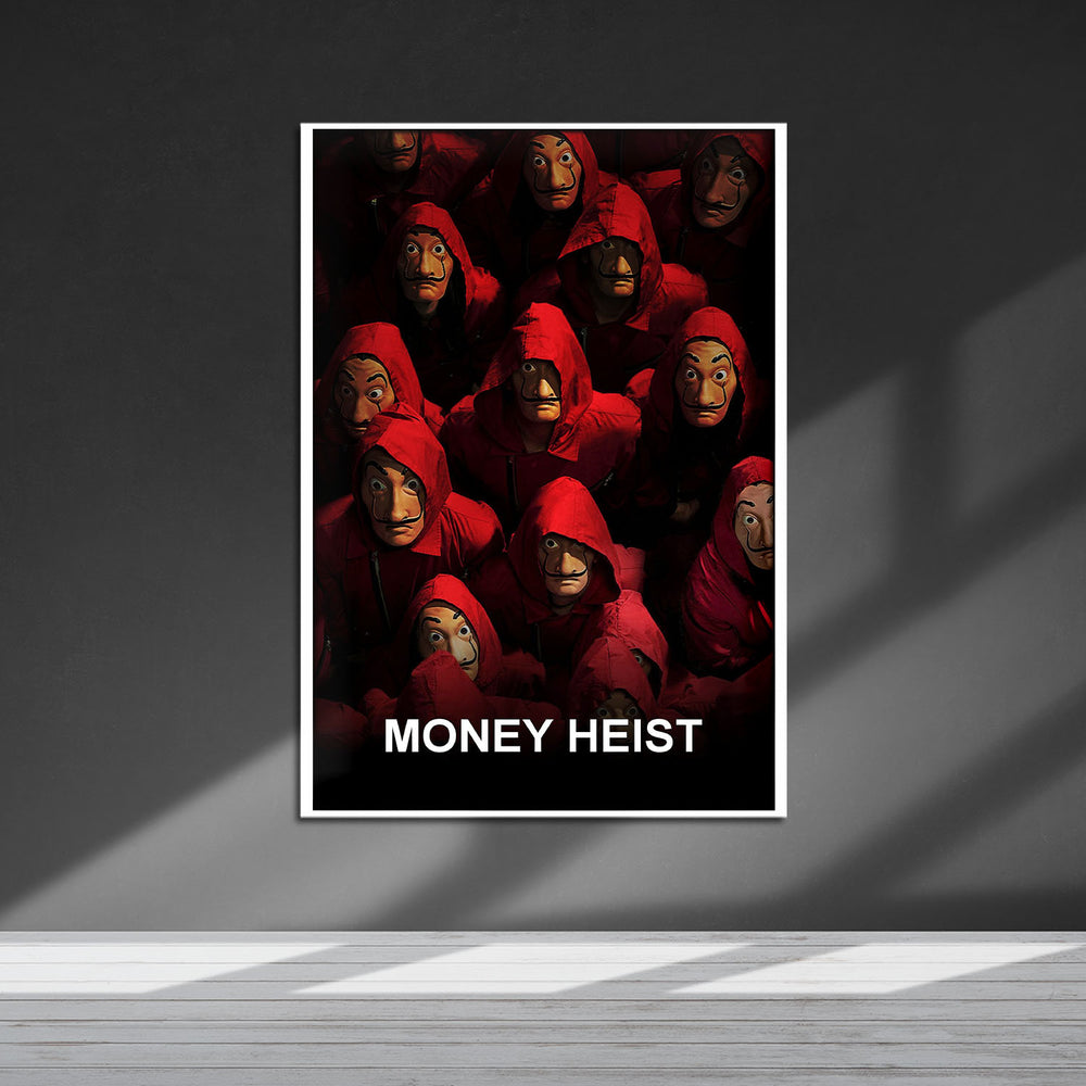 Flex Designs Metal Poster Money Heist 5 x 7" Home Goods - TV Show 2017 TV Show Metal Poster