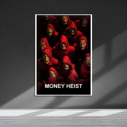 Flex Designs Metal Poster Money Heist 5 x 7" Home Goods - TV Show 2017 TV Show Metal Poster