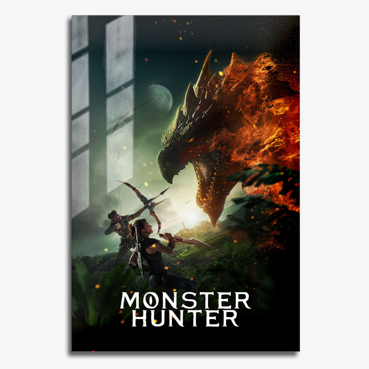 Flex Designs Metal Poster Monster Hunter 11 x 17" Home Goods - Movie 2020 Movie Metal Poster