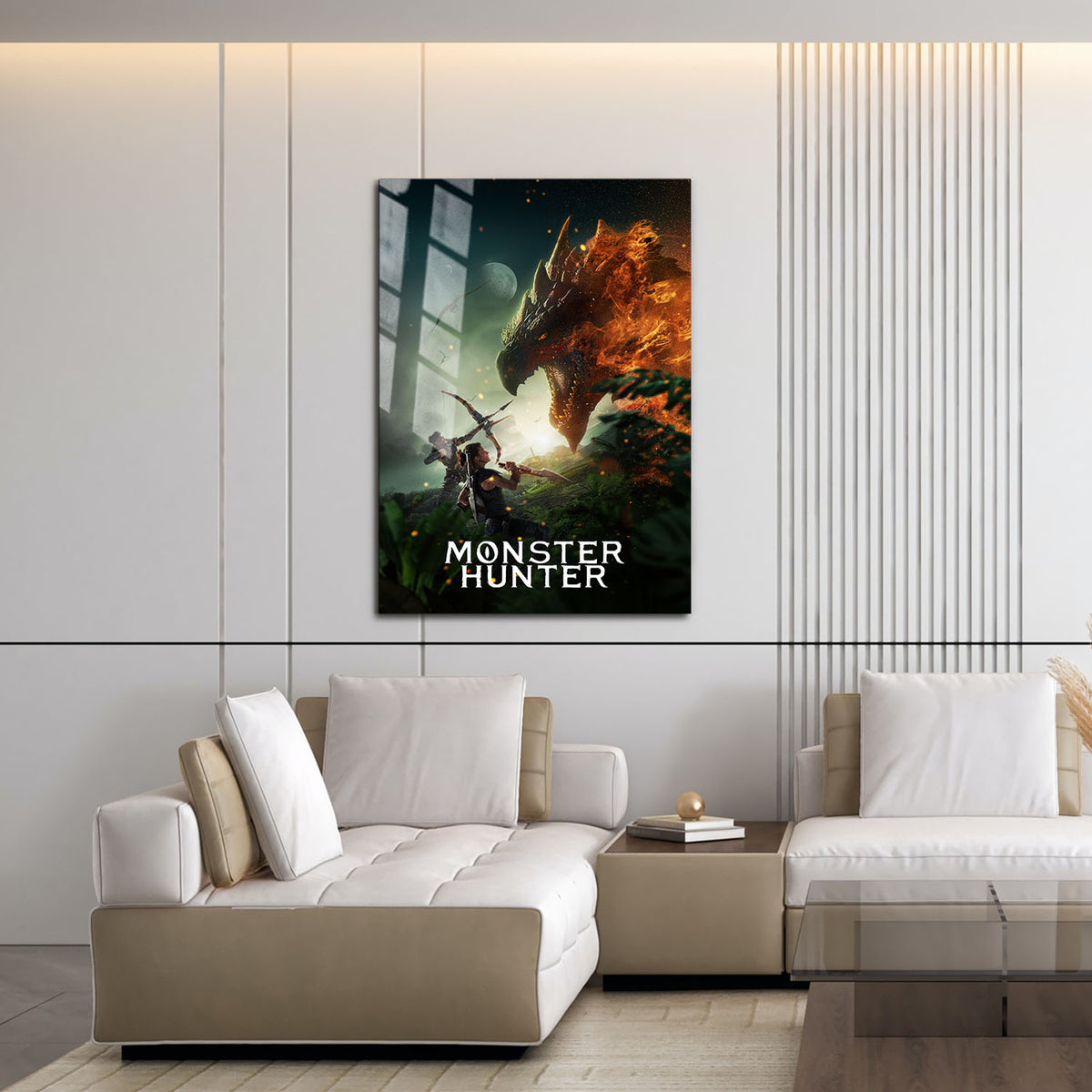 Flex Designs Metal Poster Monster Hunter 16 x 24" Home Goods - Movie 2020 Movie Metal Poster