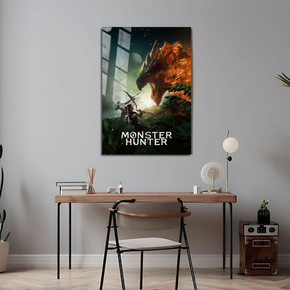 Flex Designs Metal Poster Monster Hunter 5 x 7" Home Goods - Movie 2020 Movie Metal Poster