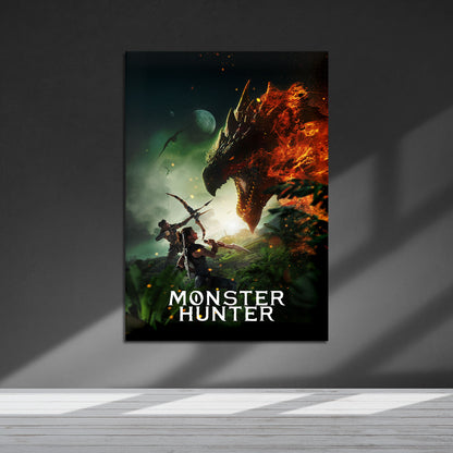 Flex Designs Metal Poster Monster Hunter 5 x 7" Home Goods - Movie 2020 Movie Metal Poster