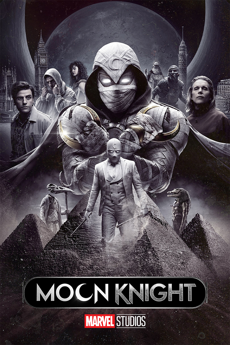 Flex Designs Metal Poster Moon Knight Cover 11 x 17" Home Goods - TV Show 2022 TV Show Metal Poster