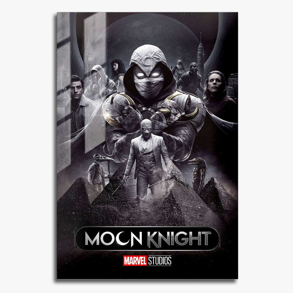 Flex Designs Metal Poster Moon Knight Cover 11 x 17" Home Goods - TV Show 2022 TV Show Metal Poster