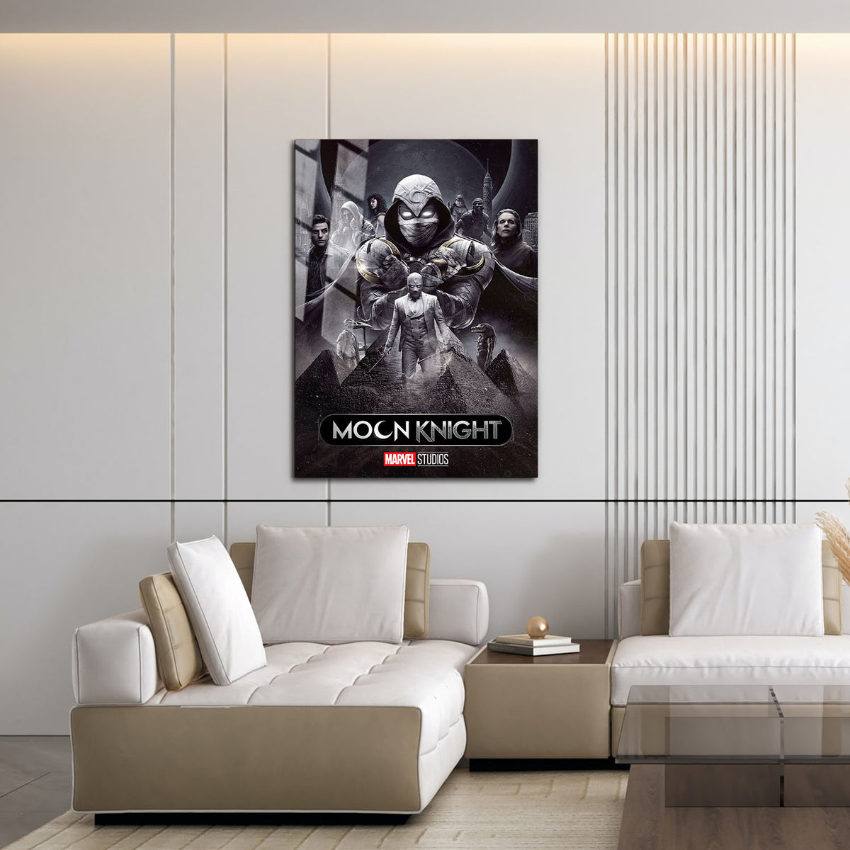 Flex Designs Metal Poster Moon Knight Cover 16 x 24" Home Goods - TV Show 2022 TV Show Metal Poster