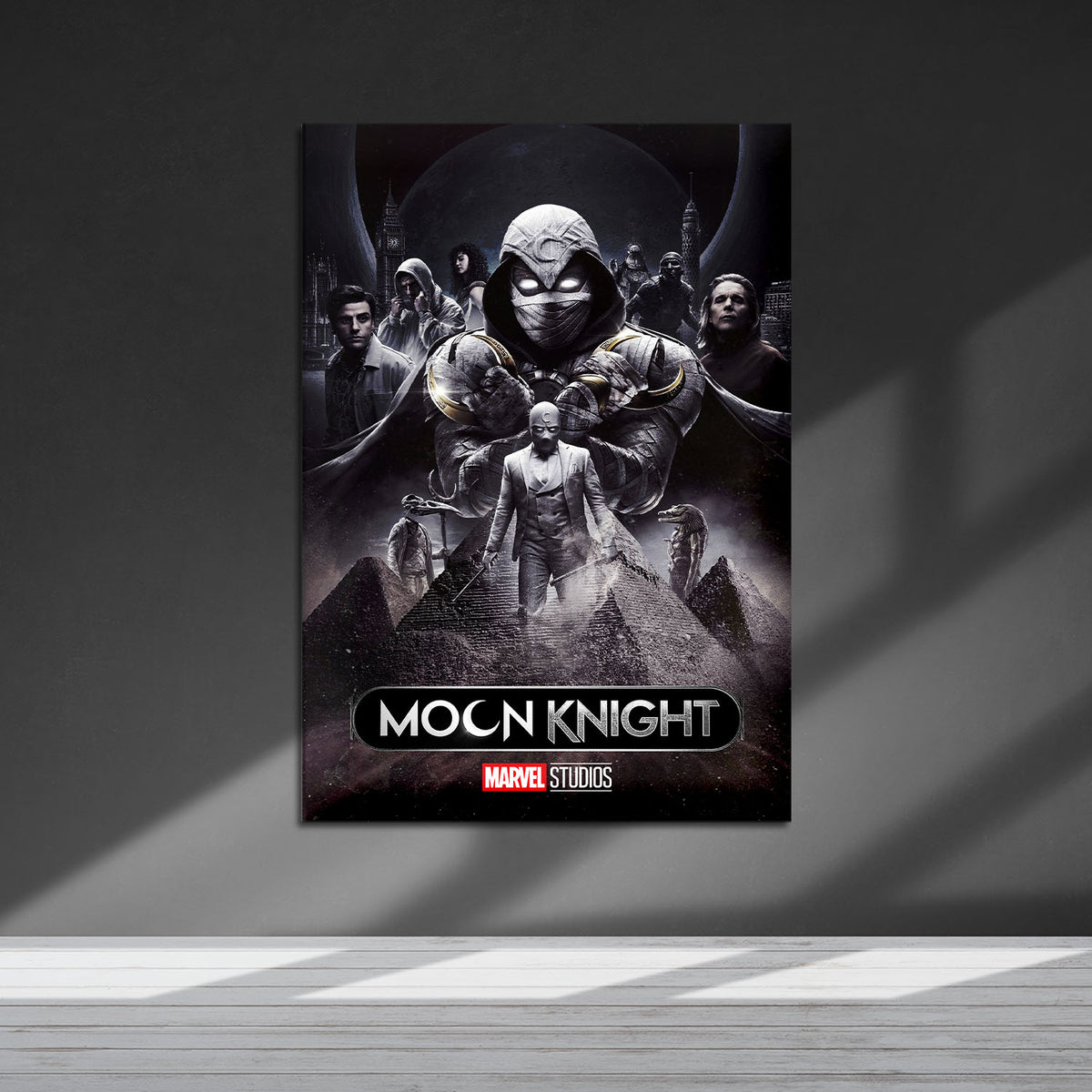 Flex Designs Metal Poster Moon Knight Cover 5 x 7" Home Goods - TV Show 2022 TV Show Metal Poster