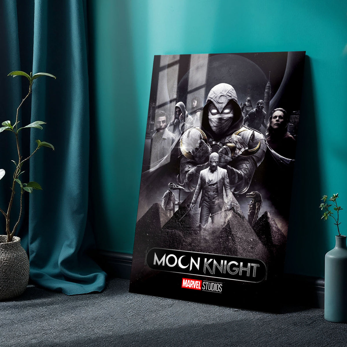 Flex Designs Metal Poster Moon Knight Cover 24 x 36" Home Goods - TV Show 2022 TV Show Metal Poster
