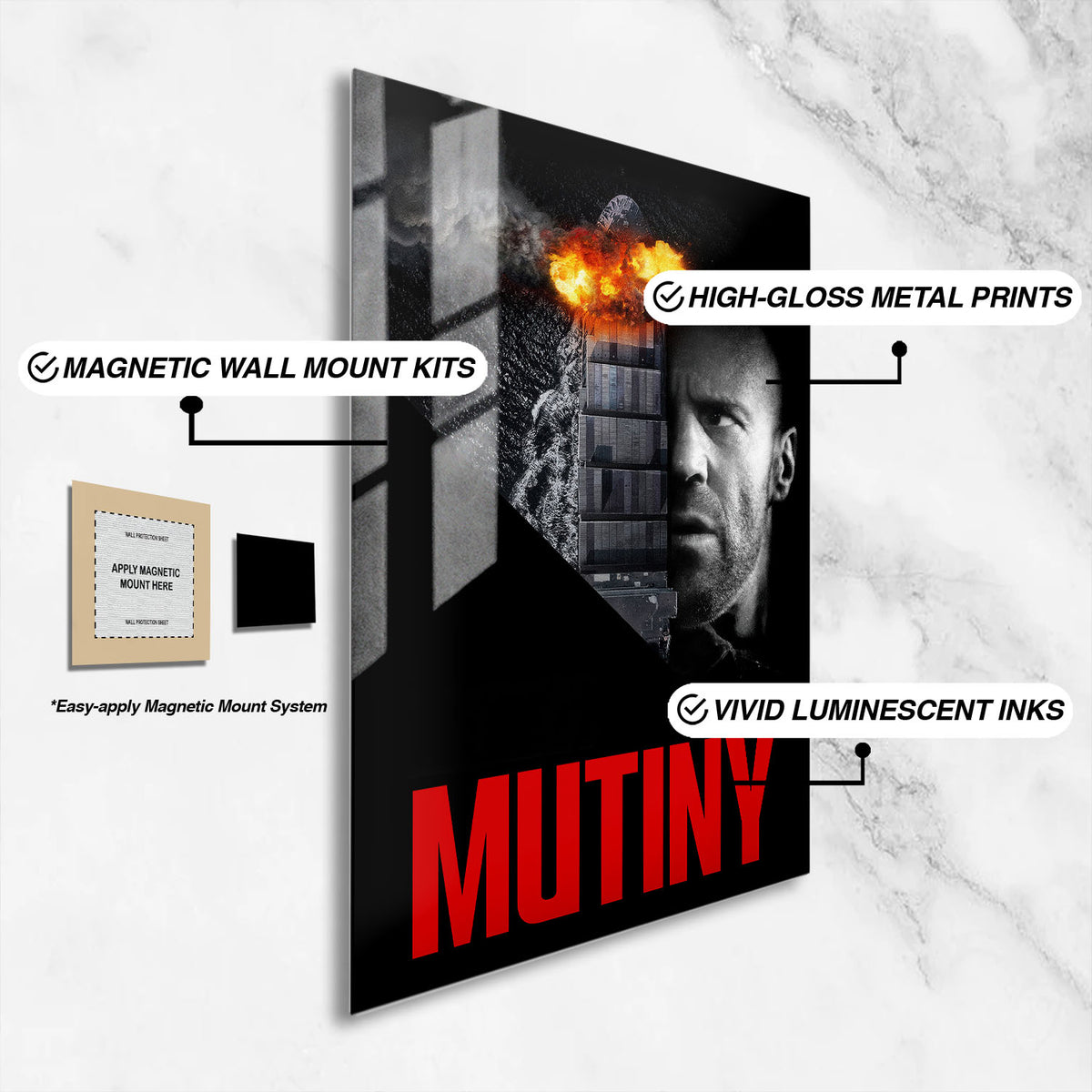 Flex Designs Metal Poster Mutiny Cinematic 16 x 24" Home Goods - Movie 2026 Movie Metal Poster