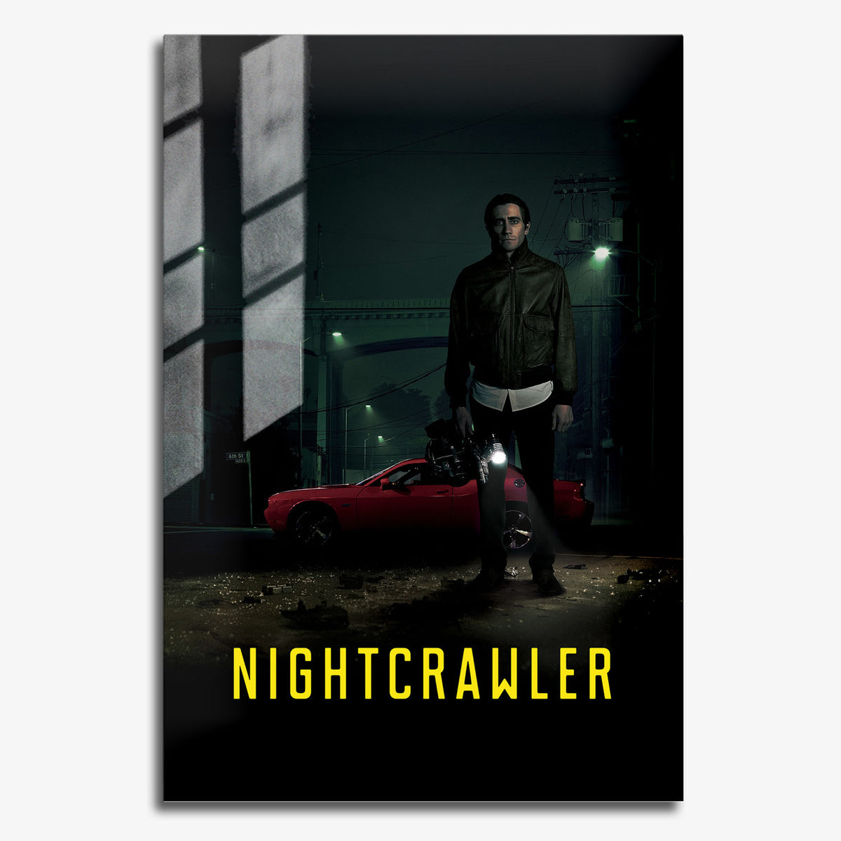 Flex Designs Metal Poster Nightcrawler 11 x 17" Home Goods - Movie 2014 Movie Metal Poster