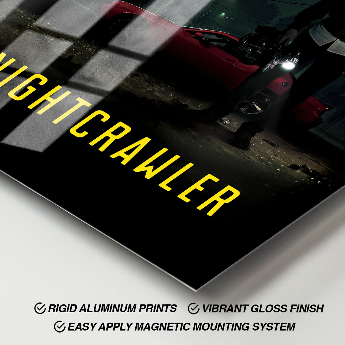 Flex Designs Metal Poster Nightcrawler 11 x 17" Home Goods - Movie 2014 Movie Metal Poster