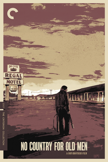 Flex Designs Metal Poster No Country for Old Men Sketch 11 x 17" Home Goods - Movie 2007 Movie Metal Poster