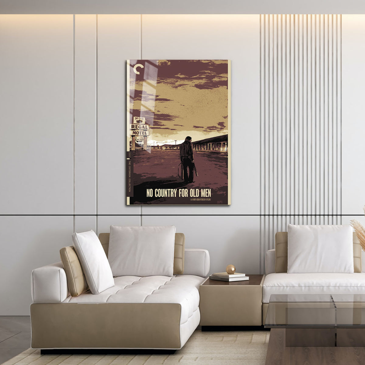 Flex Designs Metal Poster No Country for Old Men Sketch 16 x 24" Home Goods - Movie 2007 Movie Metal Poster