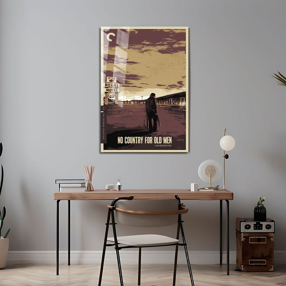 Flex Designs Metal Poster No Country for Old Men Sketch 5 x 7" Home Goods - Movie 2007 Movie Metal Poster