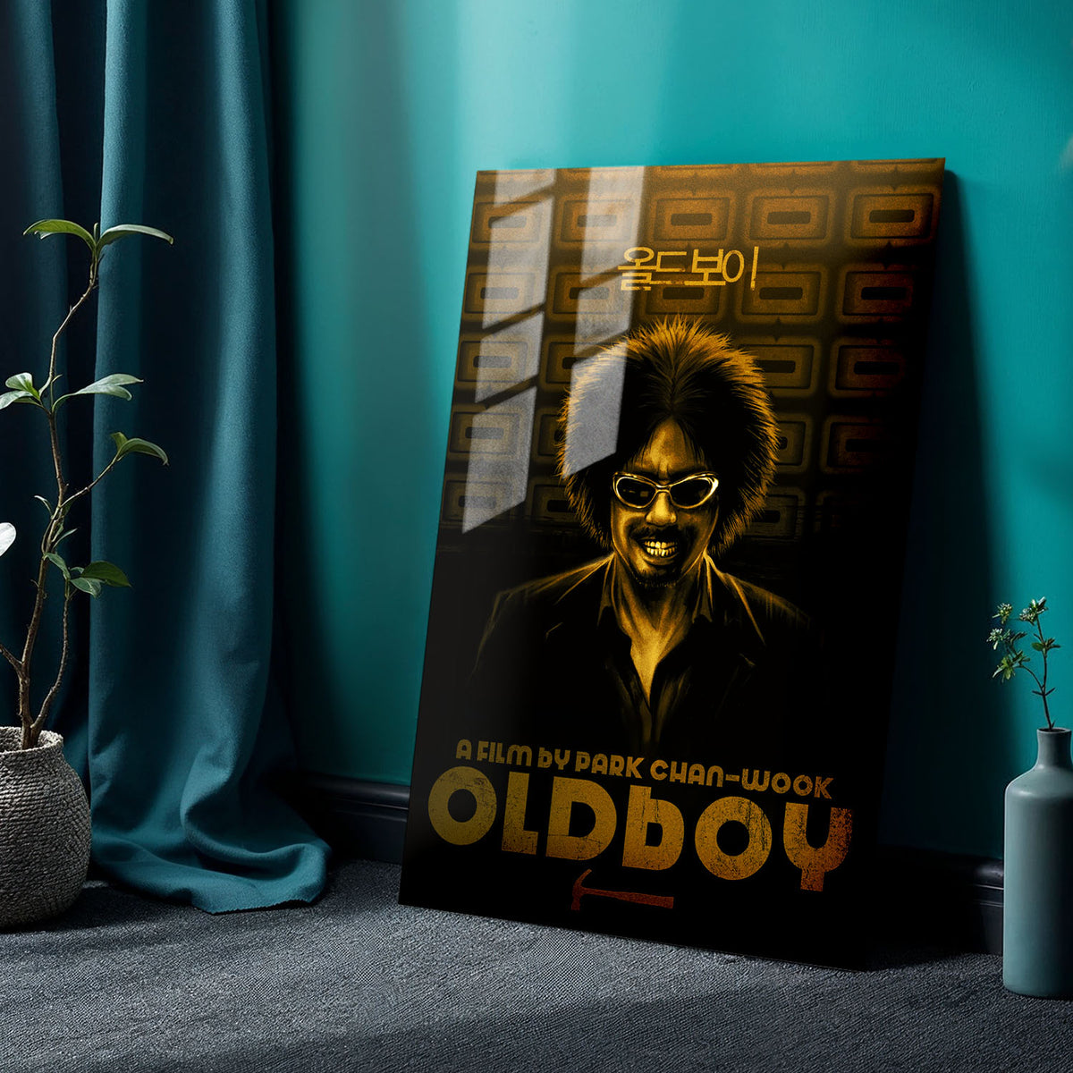 Flex Designs Metal Poster Oldboy 24 x 36" Home Goods - Movie 2003 Movie Metal Poster