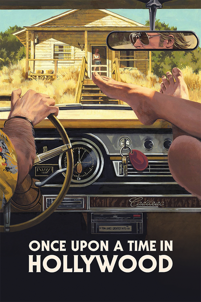 Flex Designs Metal Poster Once Upon a Time in Hollywood Theatrical 11 x 17" Home Goods - Movie 2019 Movie Metal Poster