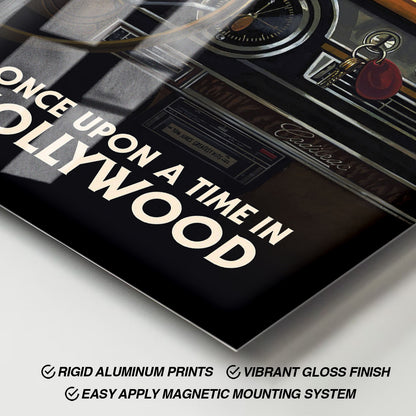 Flex Designs Metal Poster Once Upon a Time in Hollywood Theatrical 11 x 17" Home Goods - Movie 2019 Movie Metal Poster