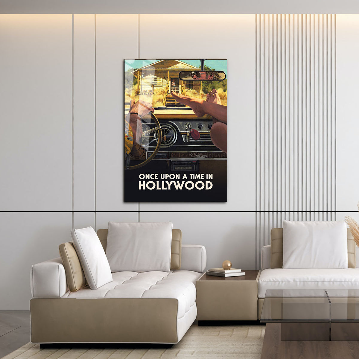 Flex Designs Metal Poster Once Upon a Time in Hollywood Theatrical 16 x 24" Home Goods - Movie 2019 Movie Metal Poster