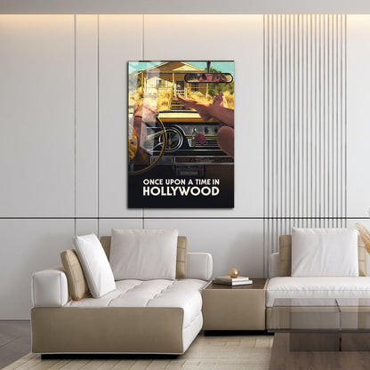 Flex Designs Metal Poster Once Upon a Time in Hollywood Theatrical 16 x 24" Home Goods - Movie 2019 Movie Metal Poster