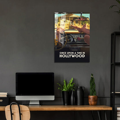 Flex Designs Metal Poster Once Upon a Time in Hollywood Theatrical 24 x 36" Home Goods - Movie 2019 Movie Metal Poster