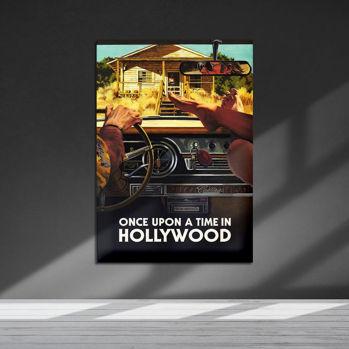 Flex Designs Metal Poster Once Upon a Time in Hollywood Theatrical 5 x 7" Home Goods - Movie 2019 Movie Metal Poster