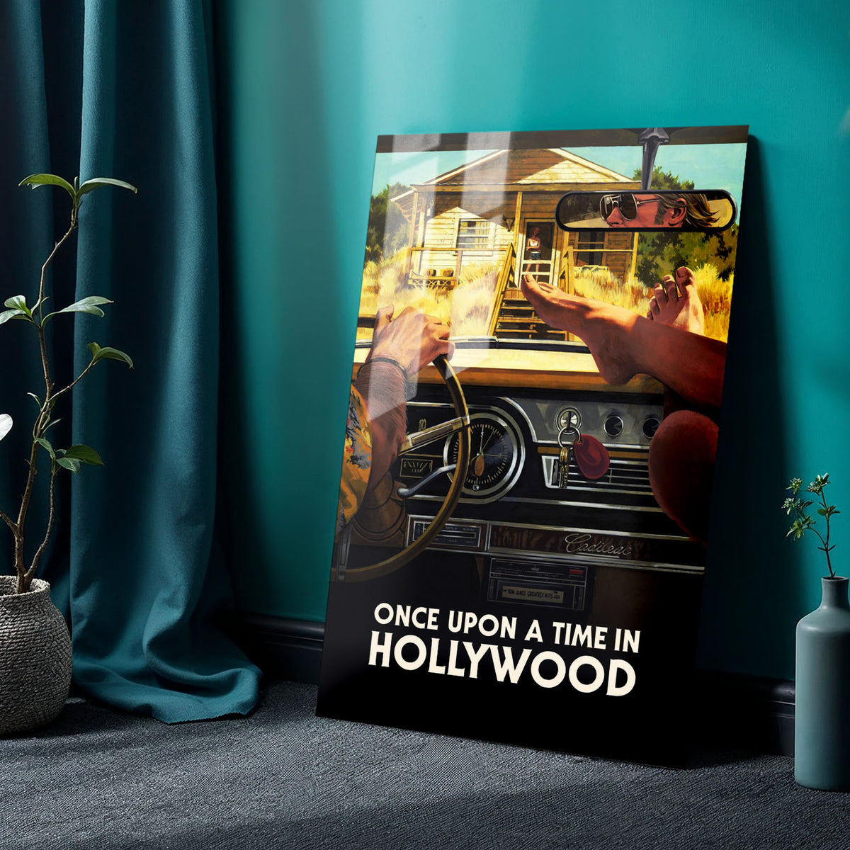 Flex Designs Metal Poster Once Upon a Time in Hollywood Theatrical 24 x 36" Home Goods - Movie 2019 Movie Metal Poster