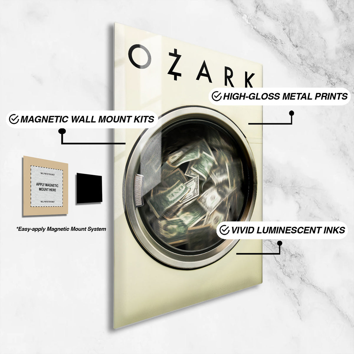 Flex Designs Metal Poster Ozark Sketch 16 x 24" Home Goods - TV Show 2017 TV Show Metal Poster