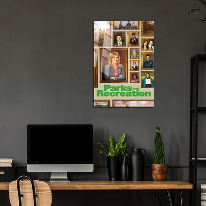 Flex Designs Metal Poster Parks and Recreation 24 x 36" Home Goods - TV Show 2009 TV Show Metal Poster