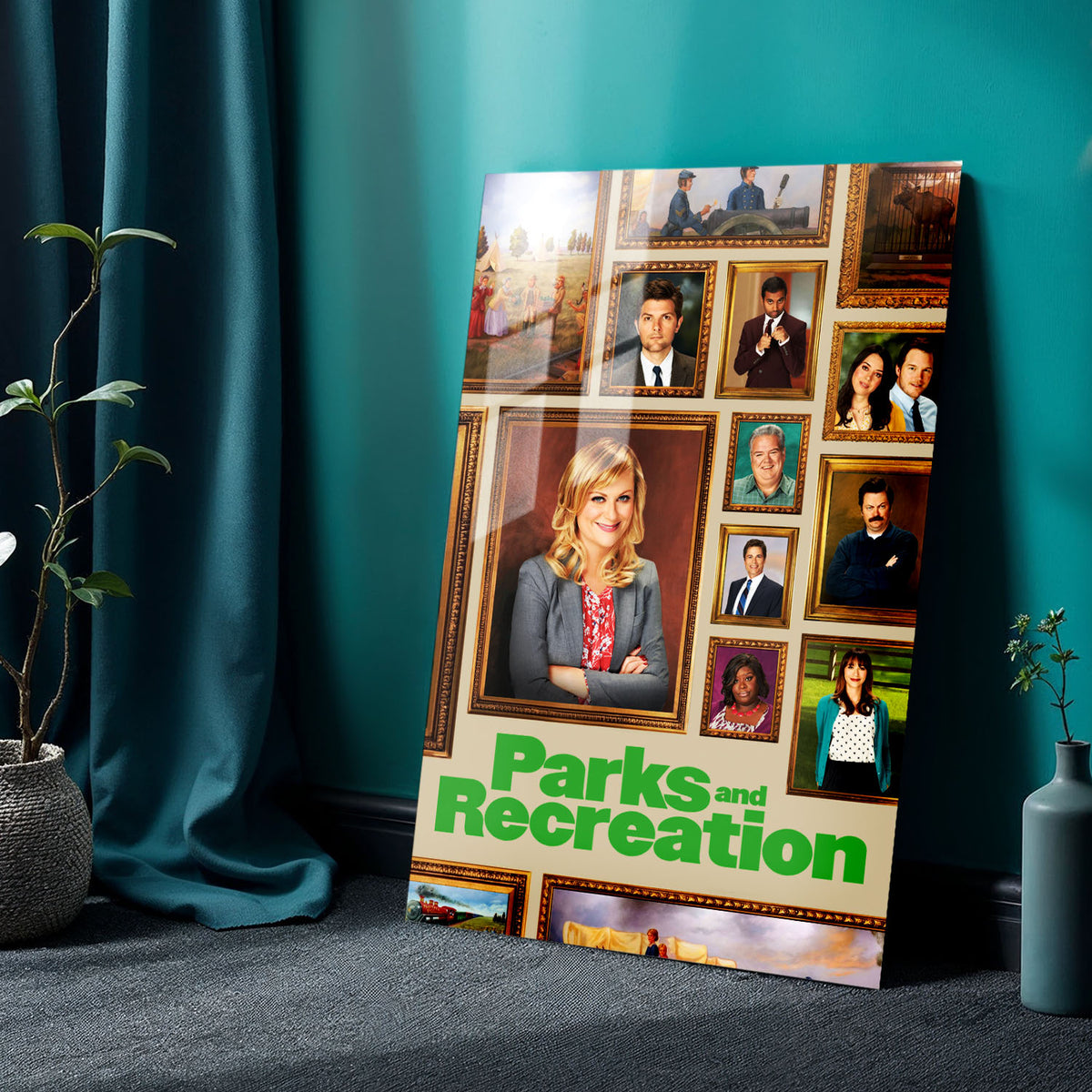Flex Designs Metal Poster Parks and Recreation 24 x 36" Home Goods - TV Show 2009 TV Show Metal Poster