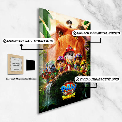 Flex Designs Metal Poster PAW Patrol The Dino Movie 16 x 24" Home Goods - Movie 2026 Movie Metal Poster