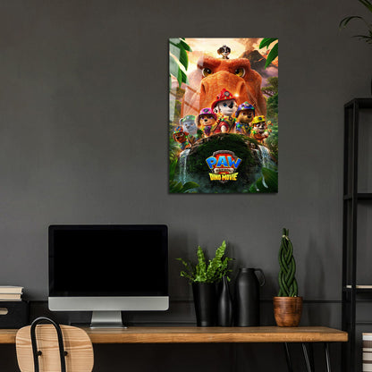 Flex Designs Metal Poster PAW Patrol The Dino Movie 24 x 36" Home Goods - Movie 2026 Movie Metal Poster