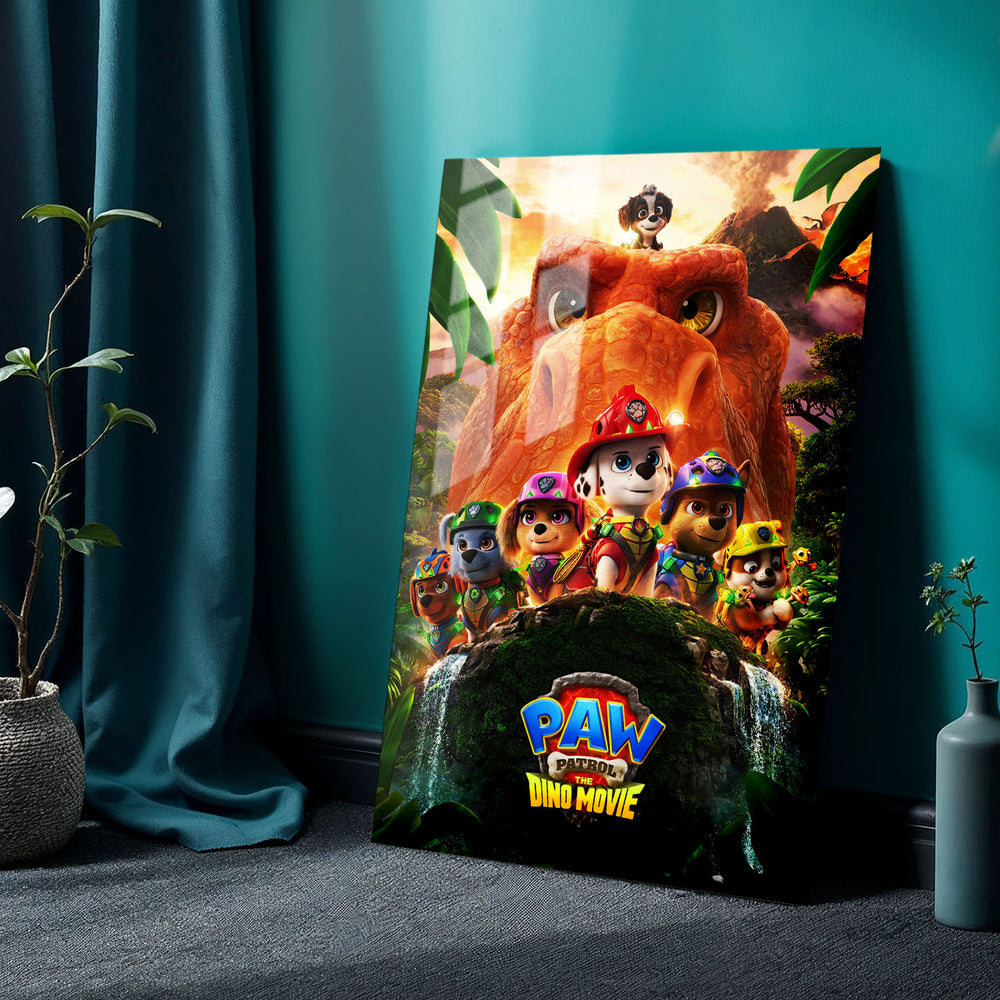Flex Designs Metal Poster PAW Patrol The Dino Movie 24 x 36" Home Goods - Movie 2026 Movie Metal Poster