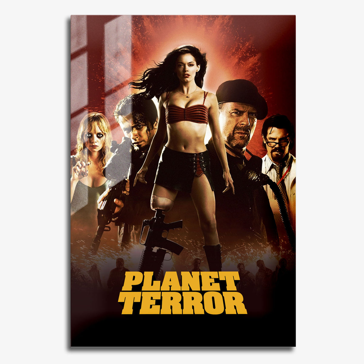 Flex Designs Metal Poster Planet Terror 11 x 17" Home Goods - Movie 2007 Movie Metal Poster